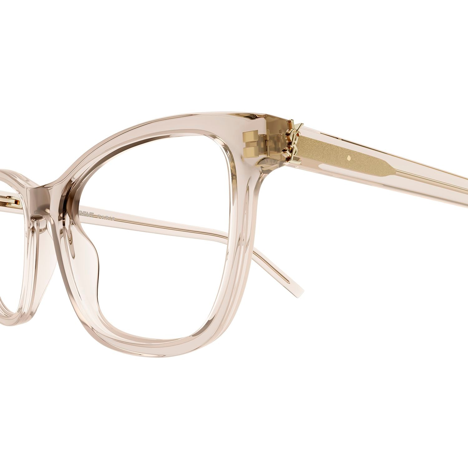SL M121 Nude recycled acetate Optical Frames - Shiny Transparent Nude
