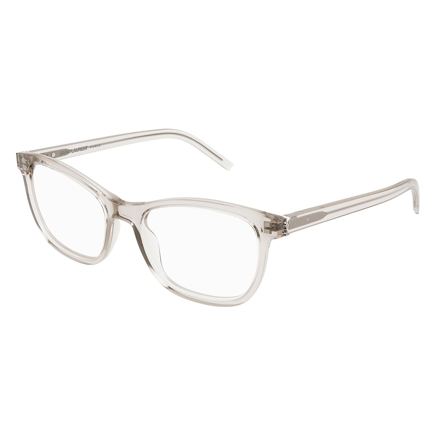 SL M121 Beige recycled acetate Optical Frames - Shiny Transparent Cream