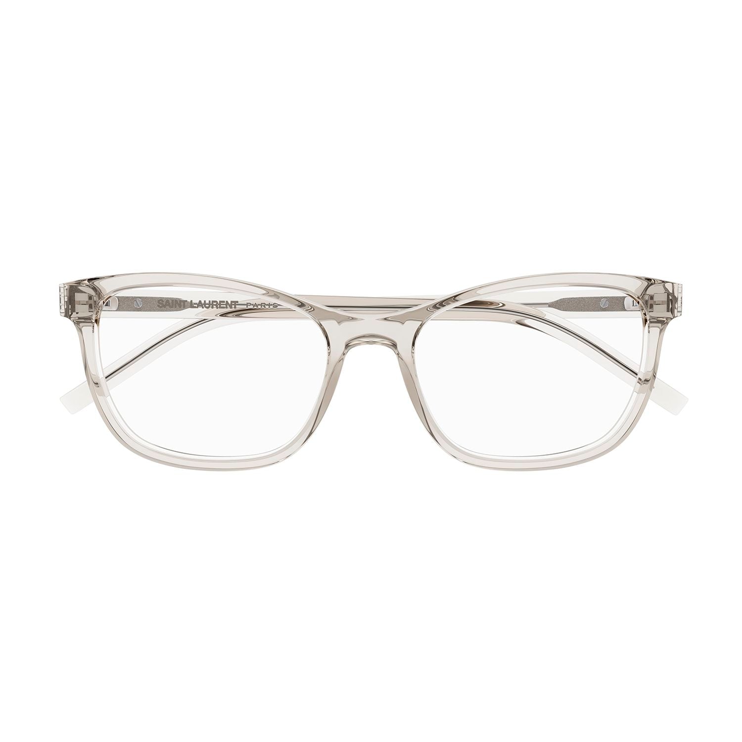 SL M121 Beige recycled acetate Optical Frames - Shiny Transparent Cream