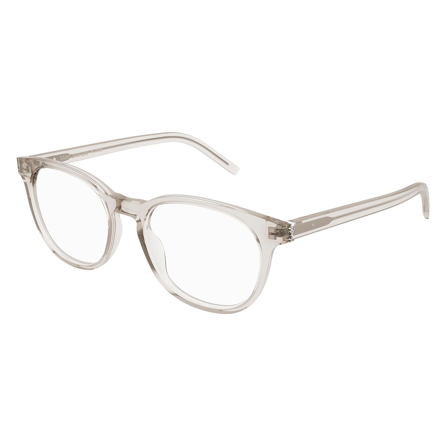 SL M111 Beige recycled acetate Optical Frames - Shiny Transparent Cream