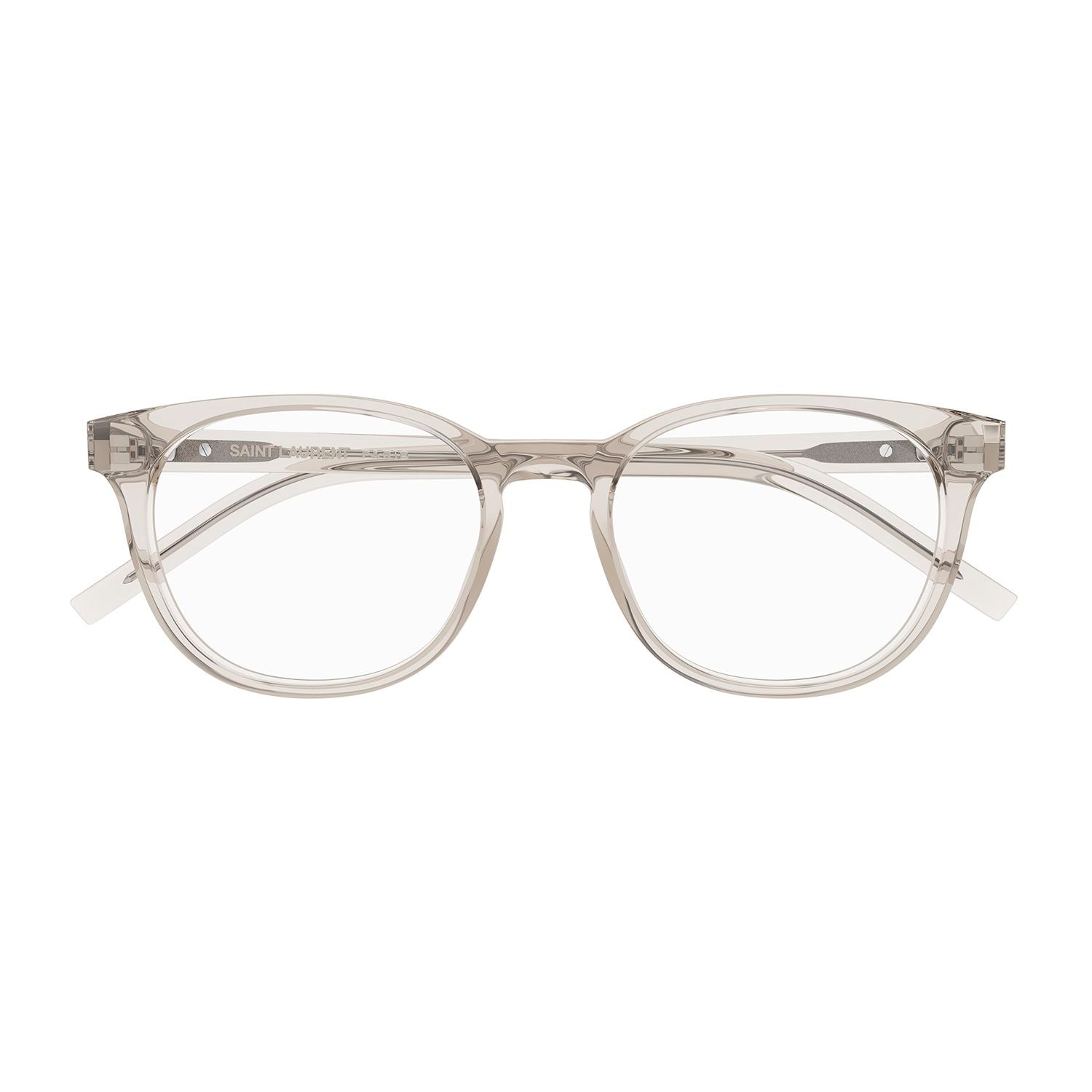 SL M111 Beige recycled acetate Optical Frames - Shiny Transparent Cream