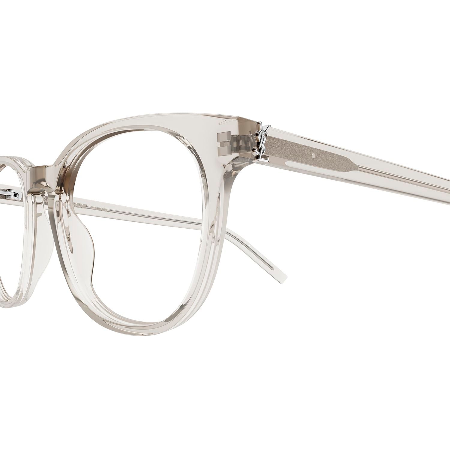 SL M111 Beige recycled acetate Optical Frames - Shiny Transparent Cream