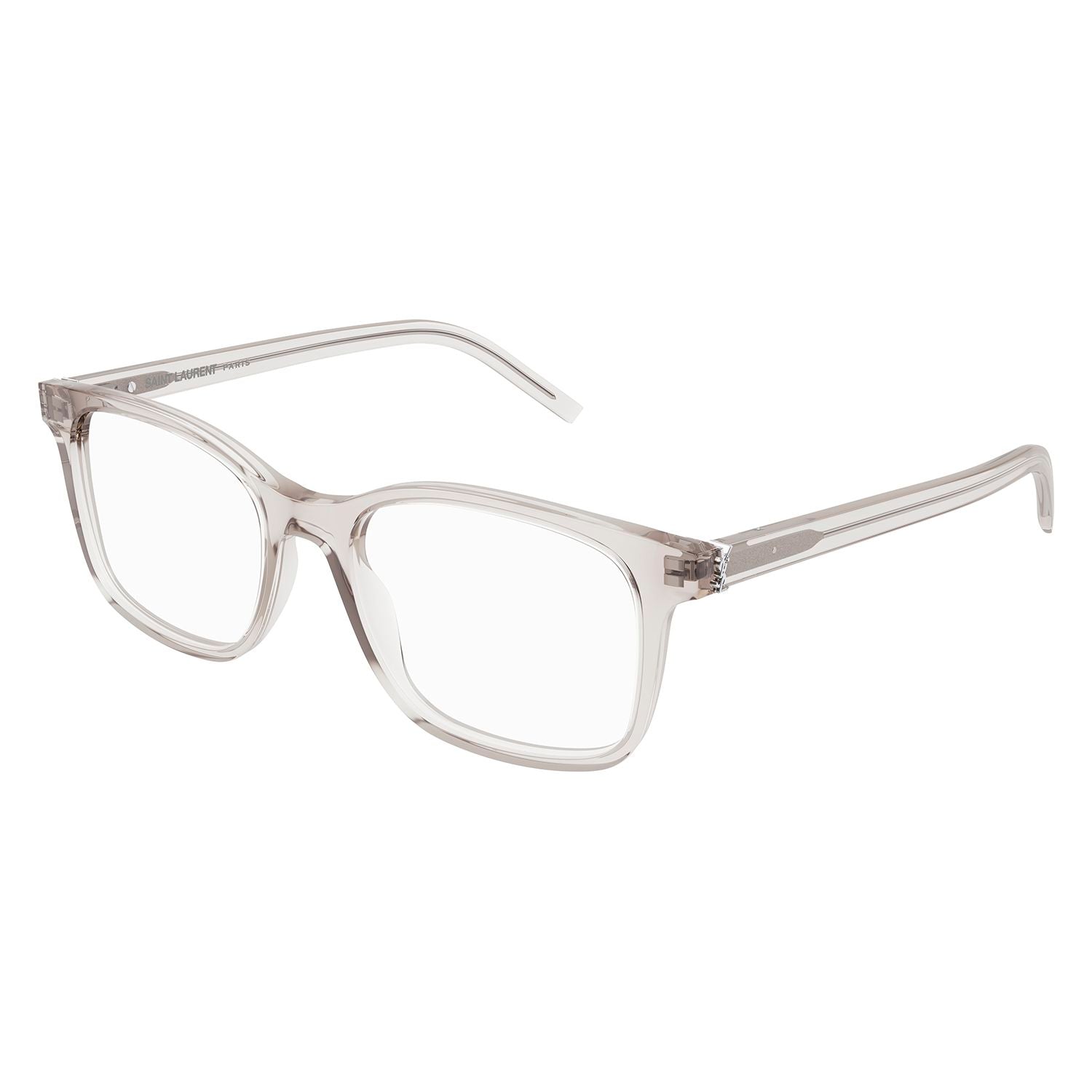 SL M120 Beige recycled acetate Optical Frames - Shiny Transparent Cream
