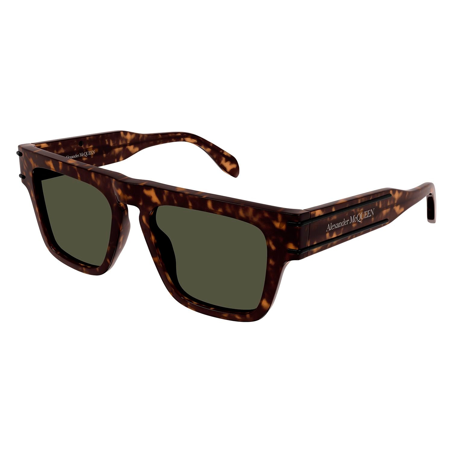 AM0397S Havana recycled acetate Sunglasses - Shiny Dark Havana