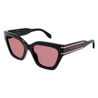 AM0398S Black recycled acetate Sunglasses - Shiny Solid Black