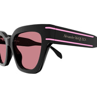 AM0398S Black recycled acetate Sunglasses - Shiny Solid Black