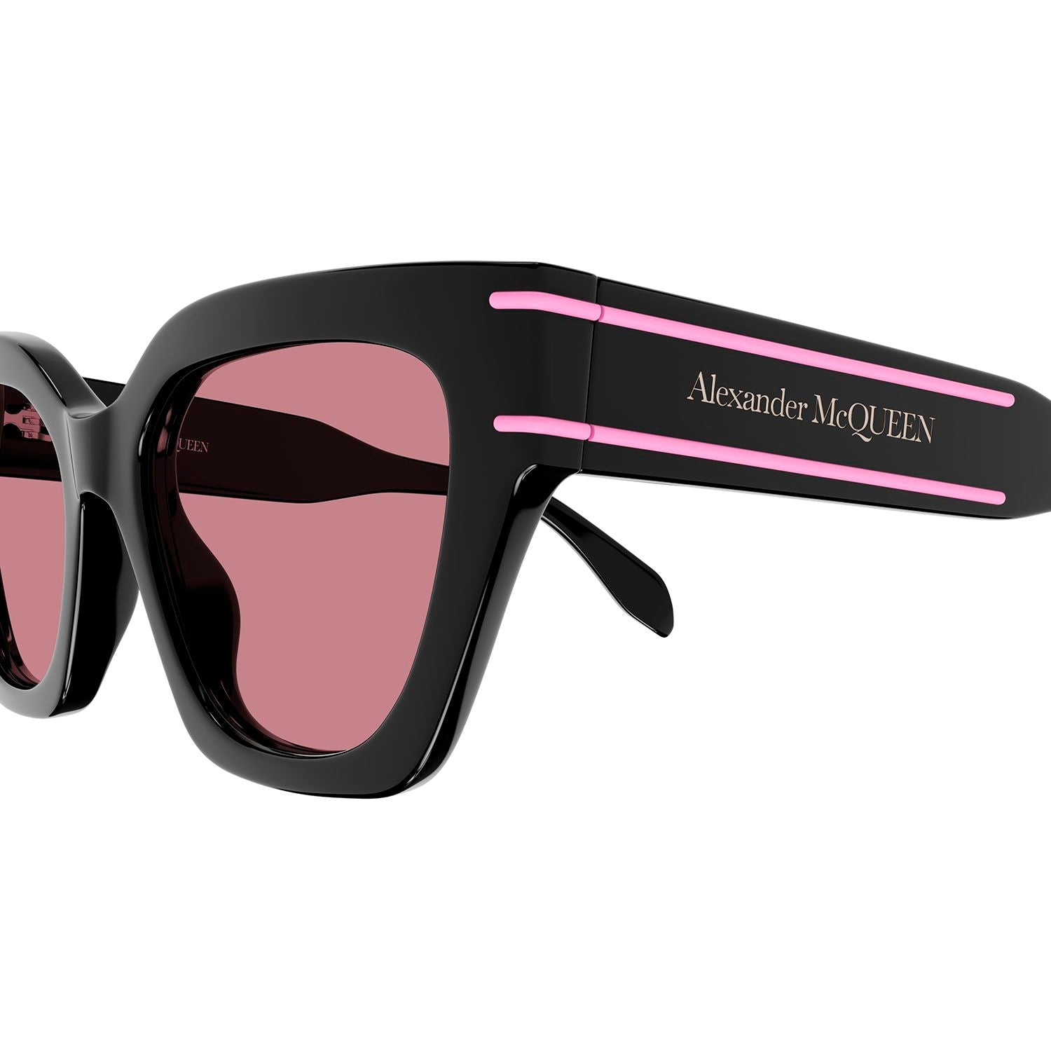 AM0398S Black recycled acetate Sunglasses - Shiny Solid Black