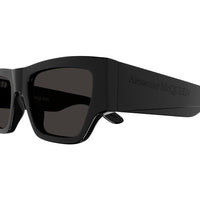 AM0393S Black recycled acetate Sunglasses - Shiny Solid Black