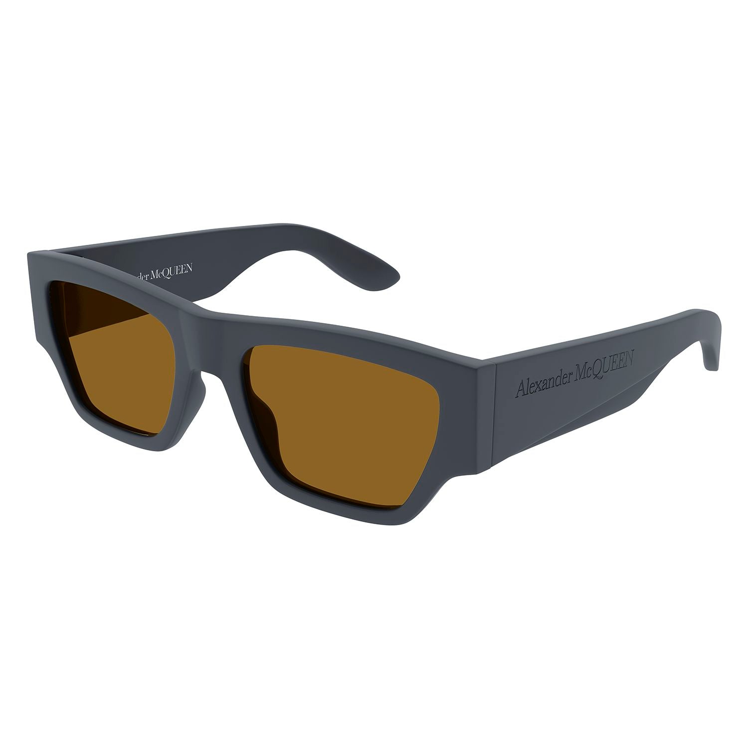 AM0393S Grey recycled acetate Sunglasses - Matte Solid Dark Grey