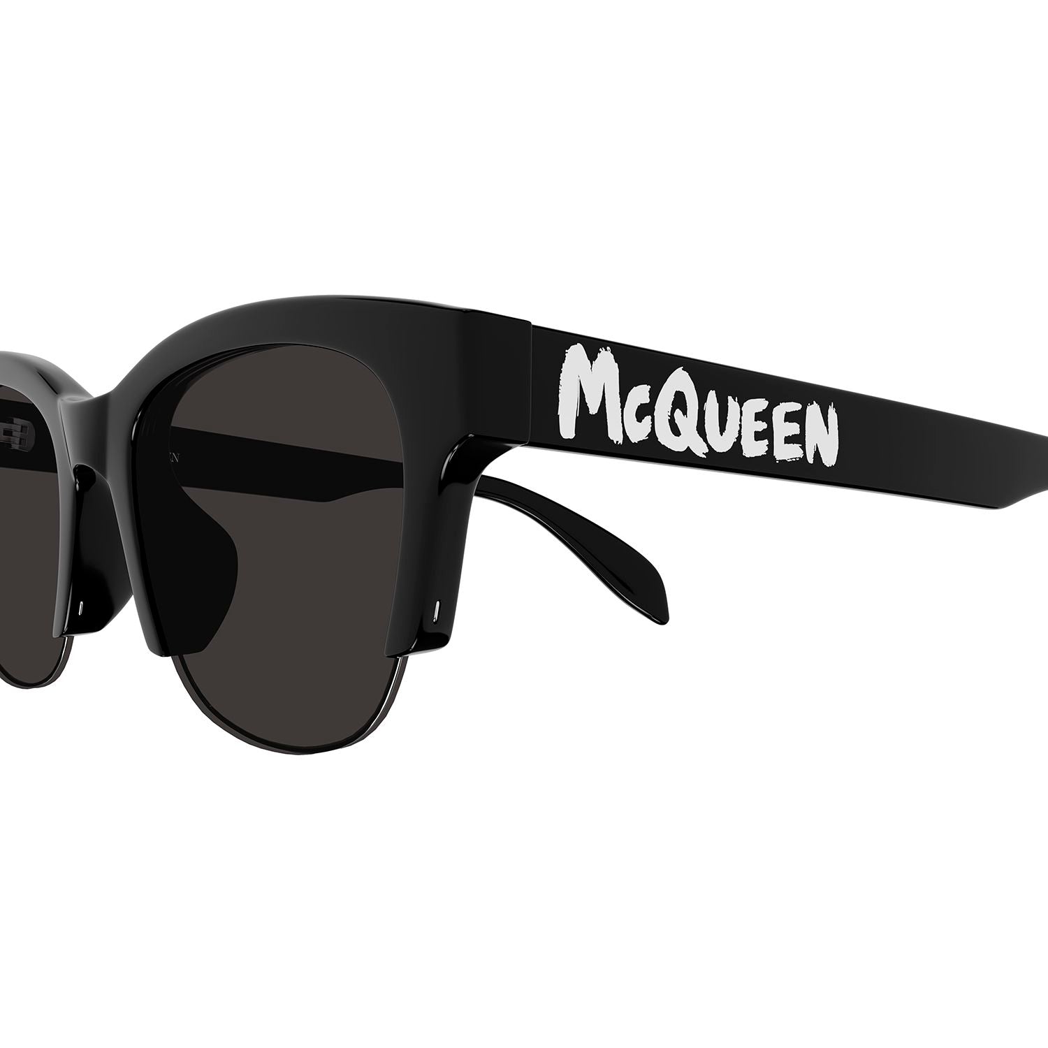 AM0406SA Black recycled acetate Sunglasses - Shiny Solid Black