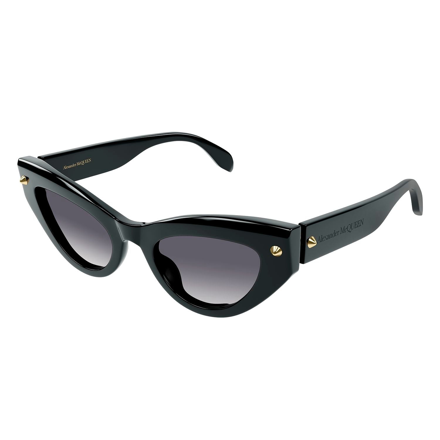 AM0407S Black recycled acetate Sunglasses - Shiny Solid Black