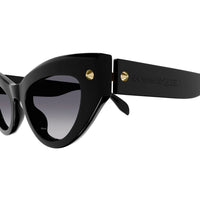 AM0407S Black recycled acetate Sunglasses - Shiny Solid Black