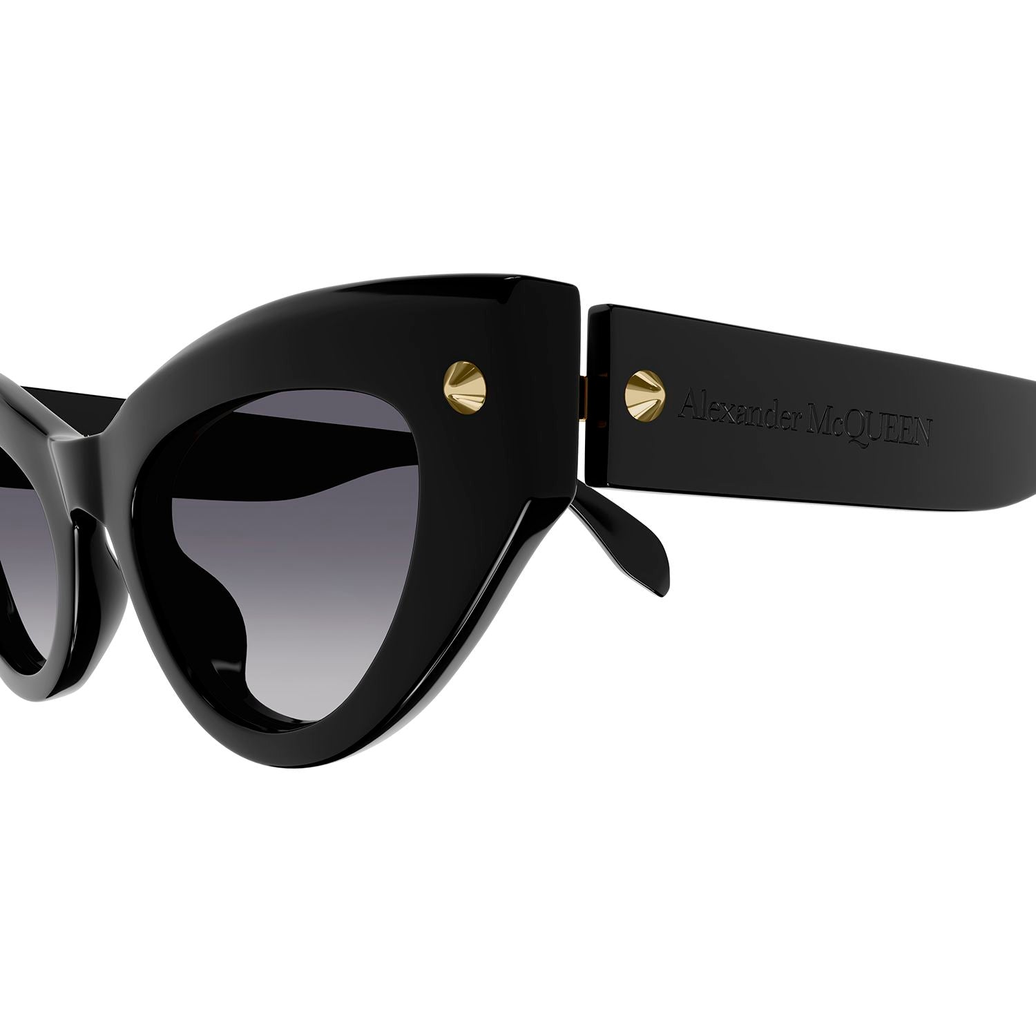 AM0407S Black recycled acetate Sunglasses - Shiny Solid Black