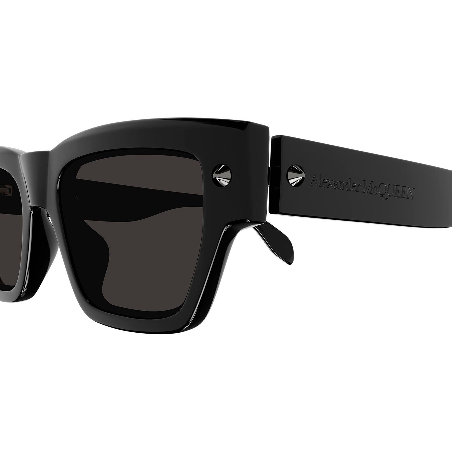 AM0409S Black recycled acetate Sunglasses - Shiny Solid Black