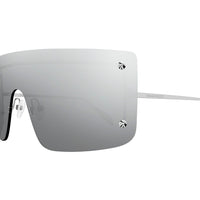 AM0412S Silver metal Sunglasses - Shiny Silver