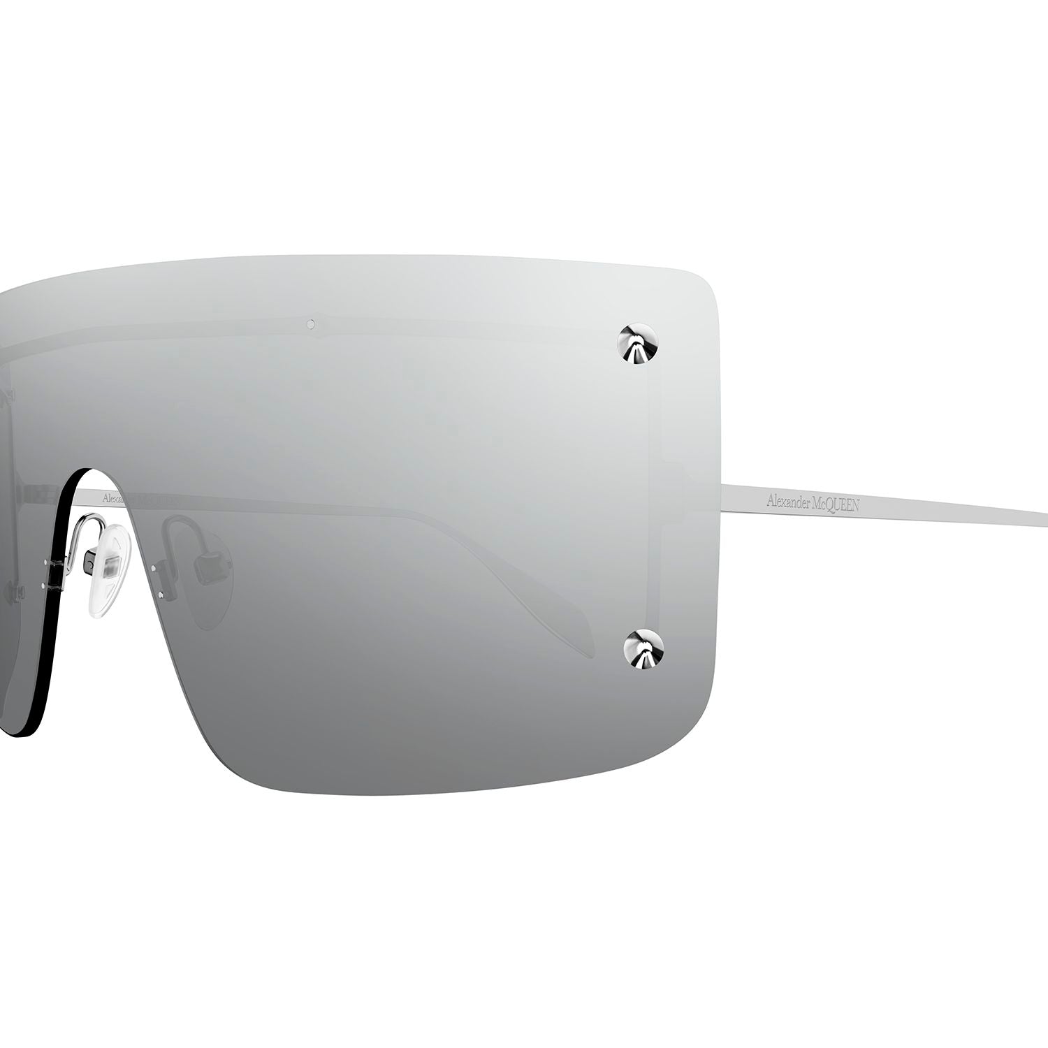 AM0412S Silver metal Sunglasses - Shiny Silver