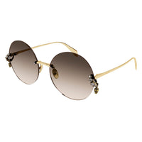 AM0418S Gold metal Sunglasses - Shiny Gold