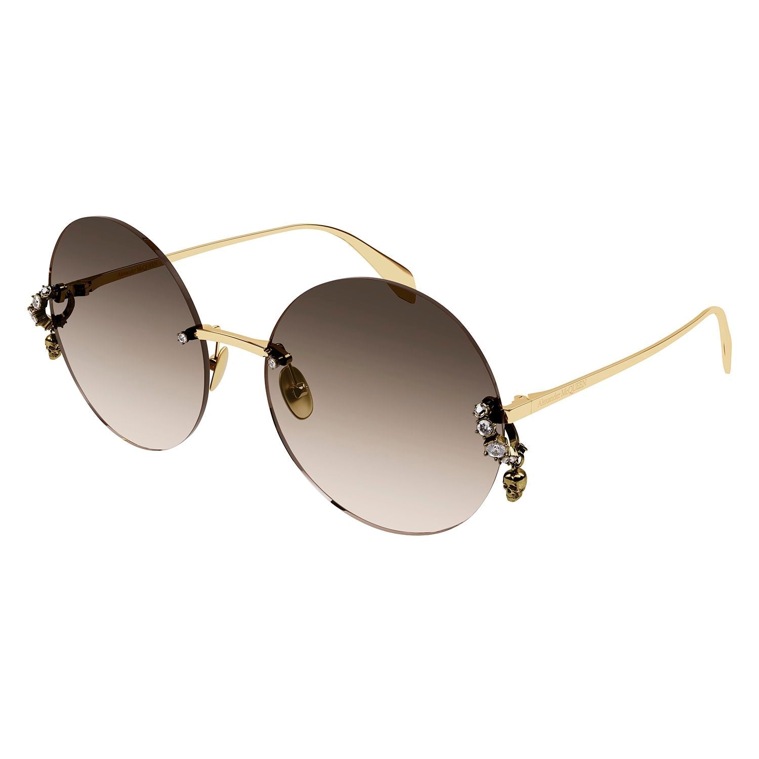 AM0418S Gold metal Sunglasses - Shiny Gold
