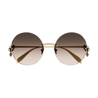 AM0418S Gold metal Sunglasses - Shiny Gold
