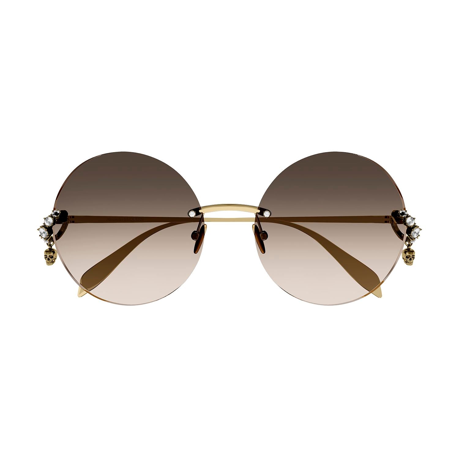 AM0418S Gold metal Sunglasses - Shiny Gold