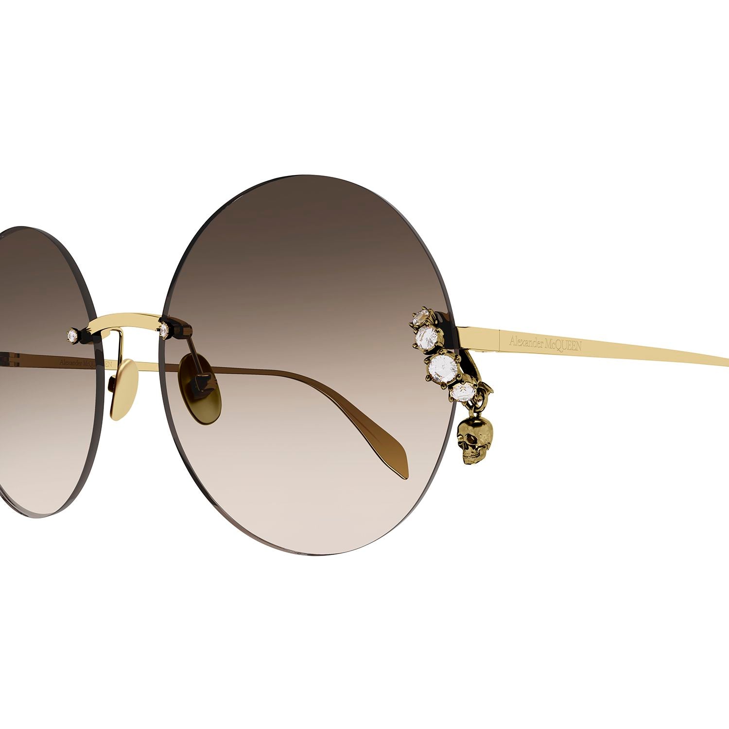 AM0418S Gold metal Sunglasses - Shiny Gold