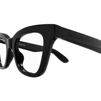 AM0394O Black recycled acetate Optical Frames - Shiny Solid Black