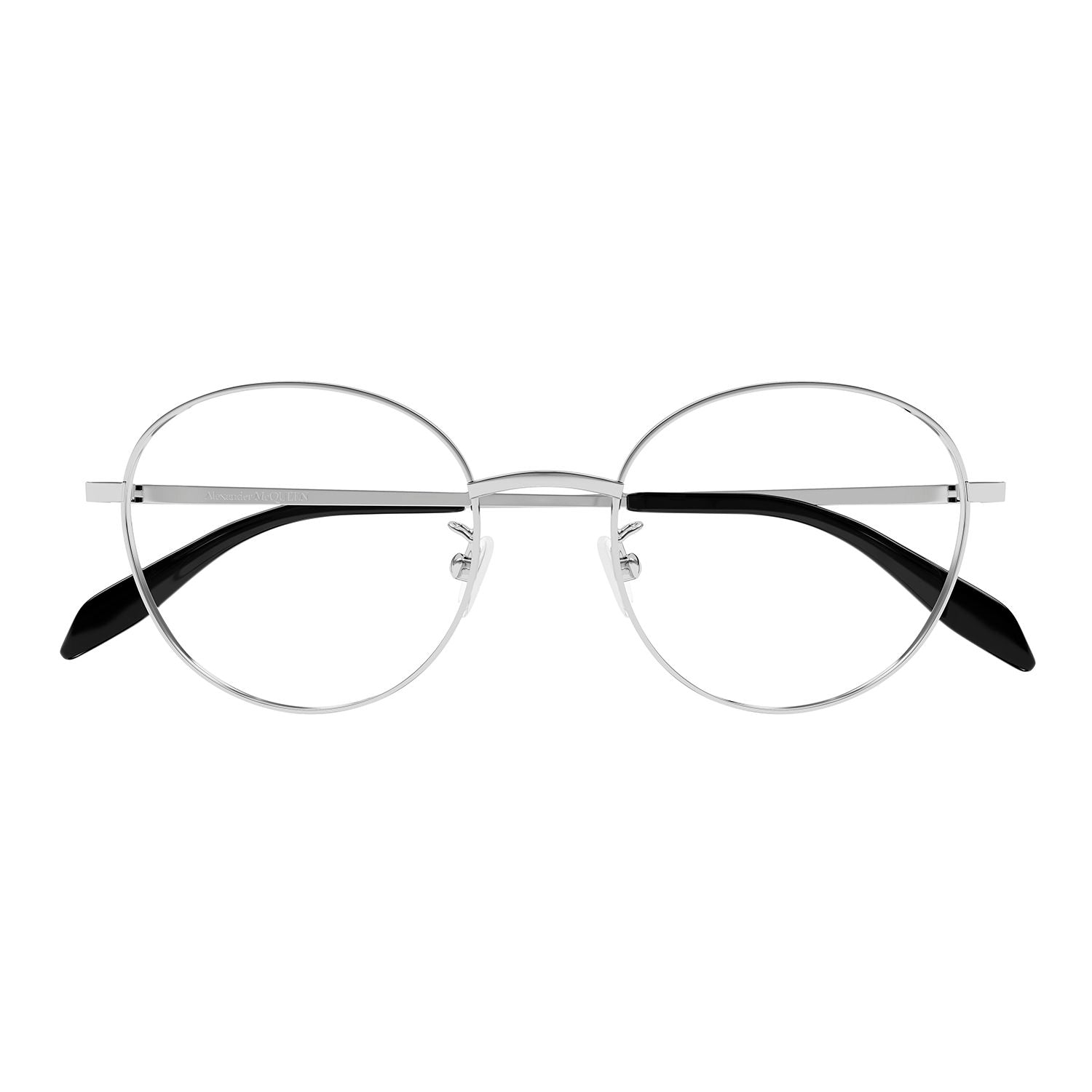 AM0414O Silver metal Optical Frames - Shiny Silver