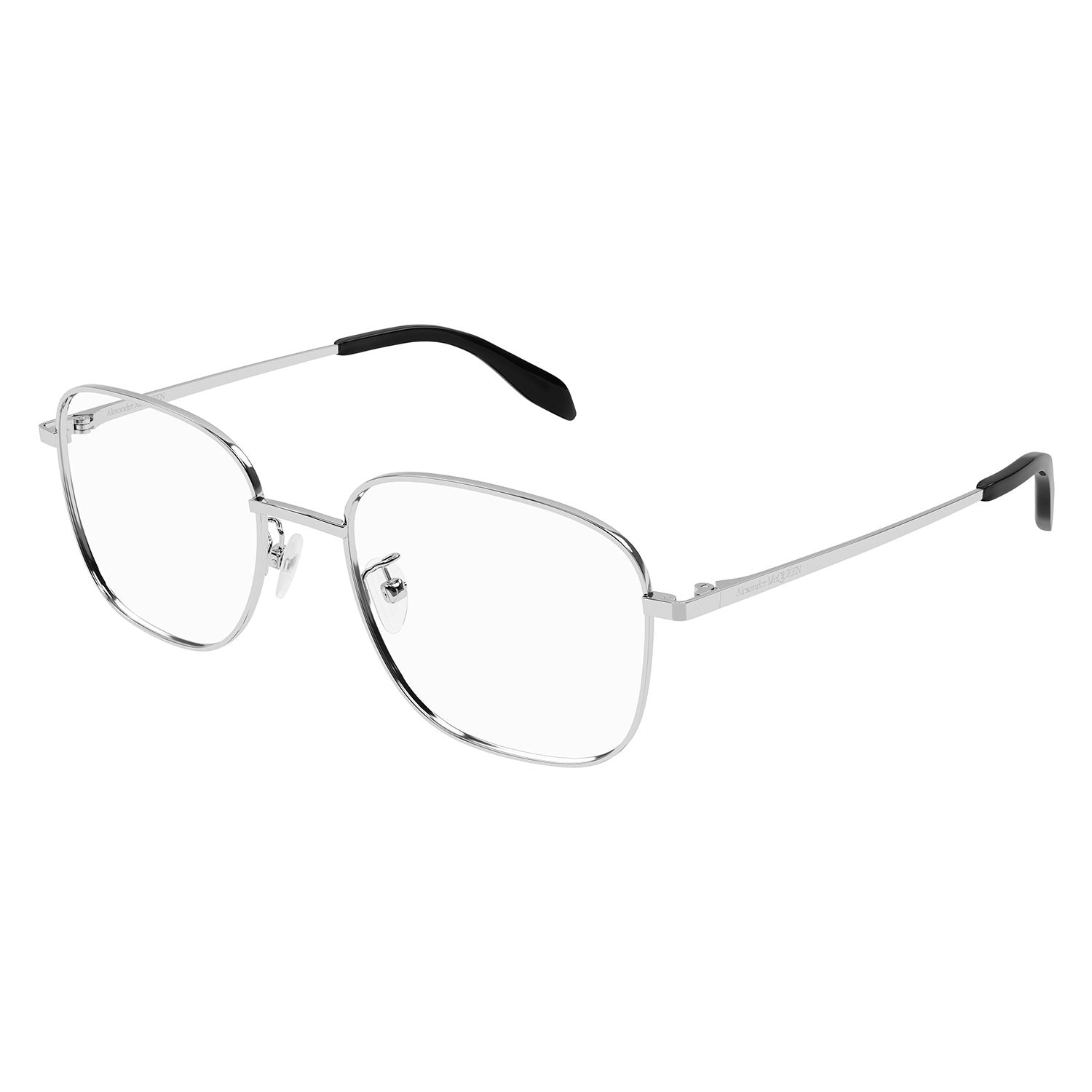 AM0415O Silver metal Optical Frames - Shiny Silver