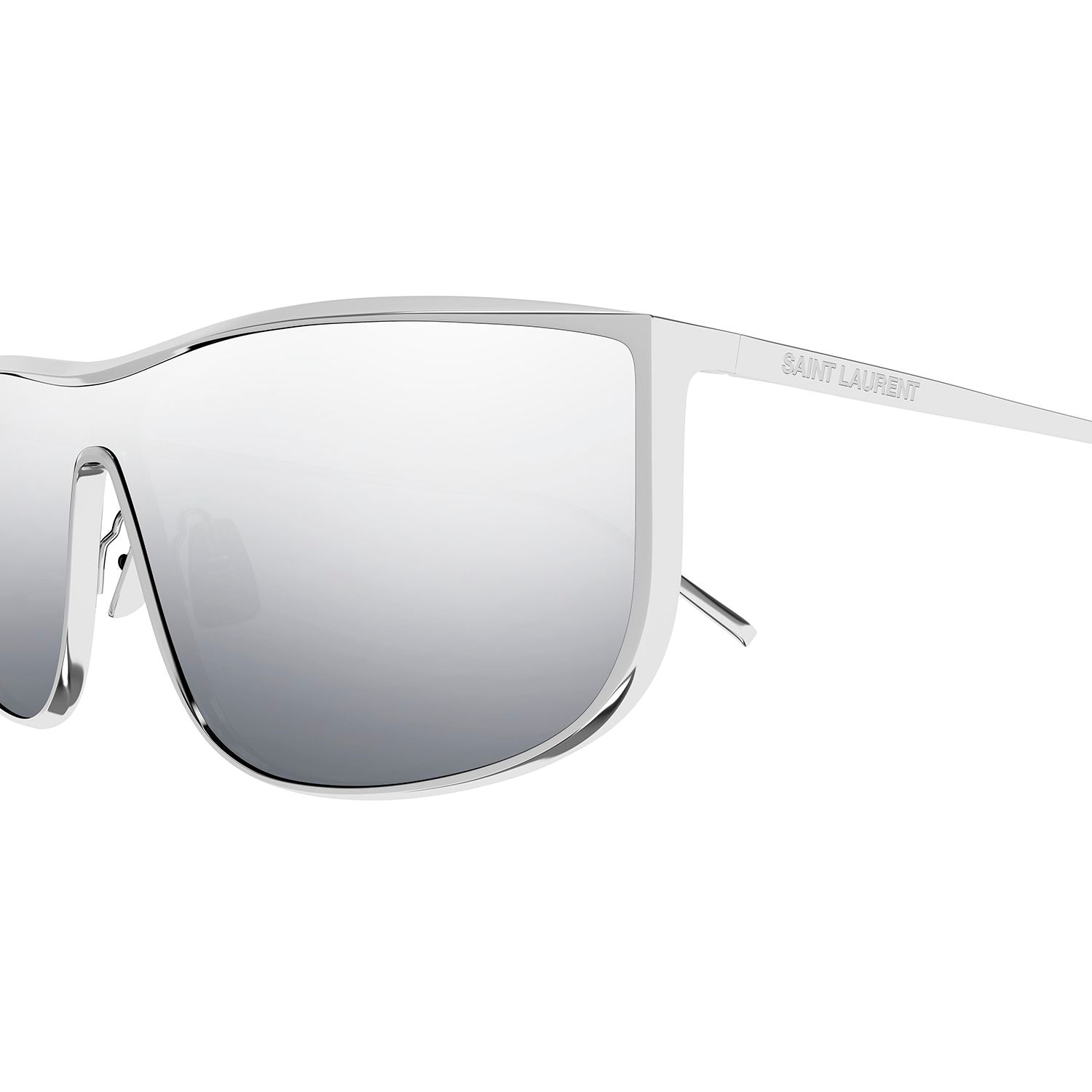 SL 605 Luna Silver metal Sunglasses - Shiny Silver