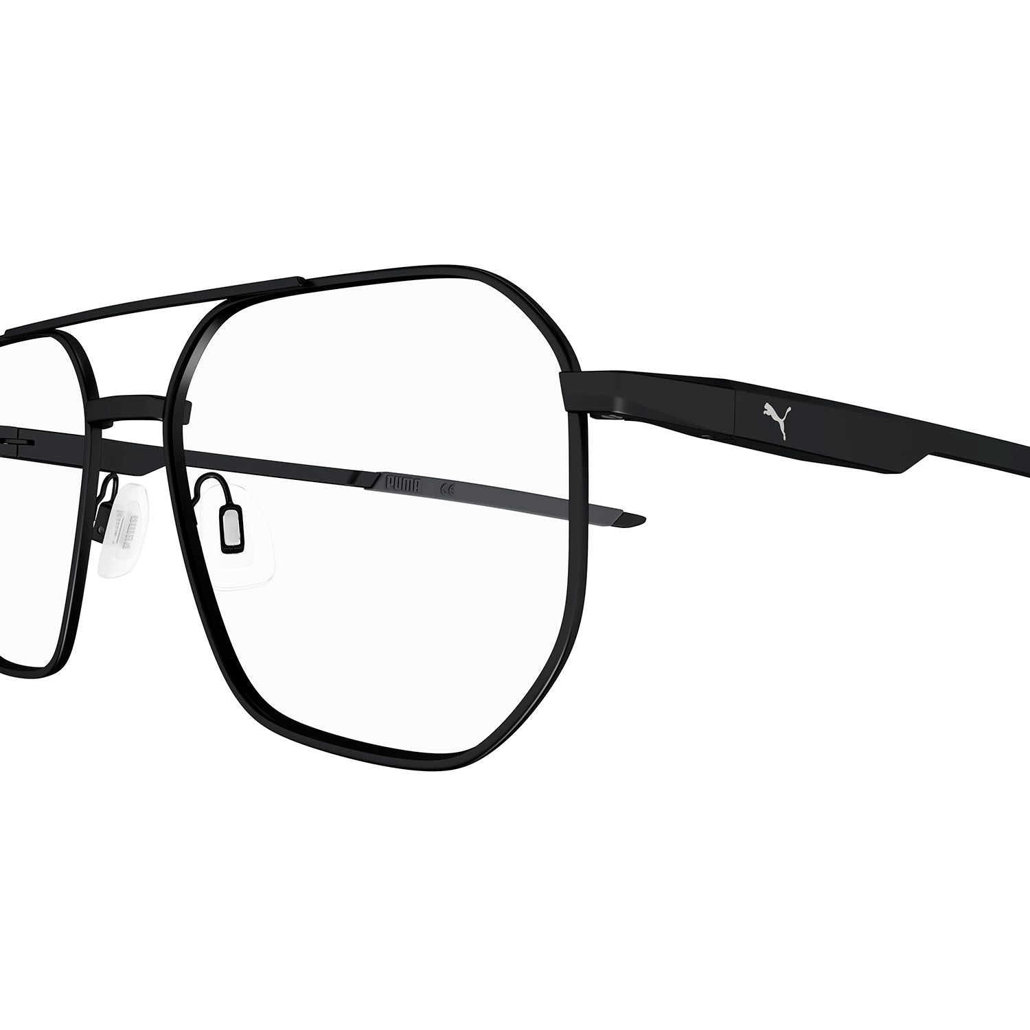 PU0417O Black metal Optical Frames - Semimatte Black