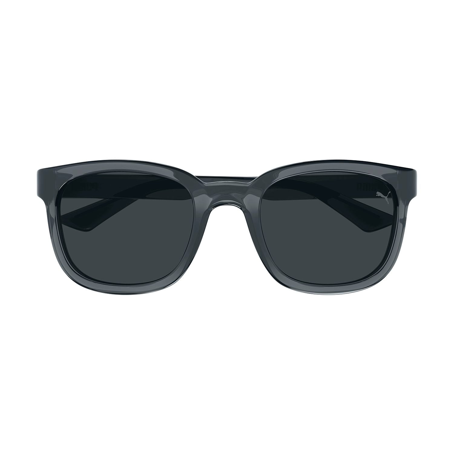 PU0424S Grey recycled injection Sunglasses - Shiny Transparent & Pantone Dark Grey