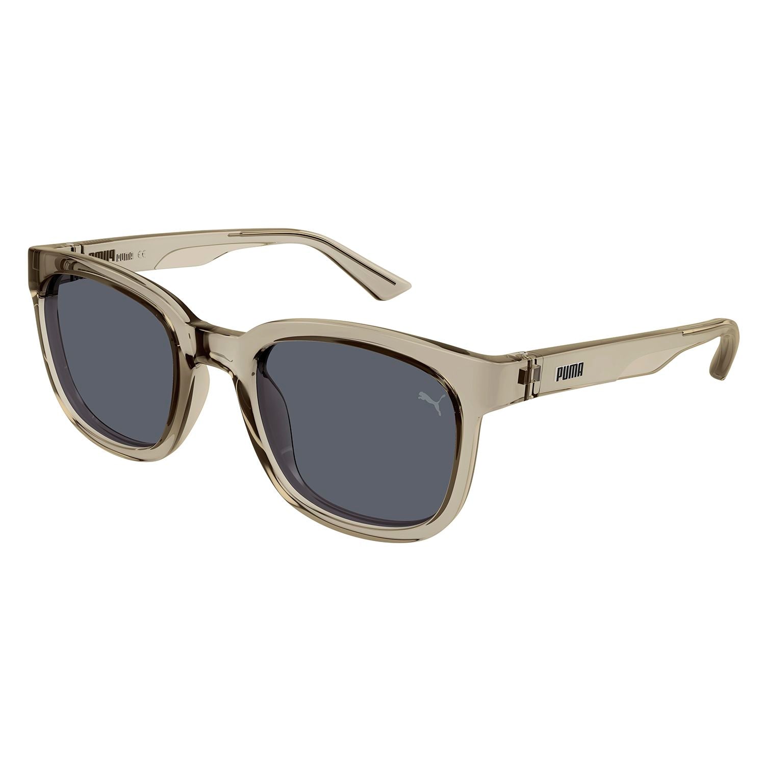 PU0424S Beige recycled injection Sunglasses - Shiny Transparent Sand