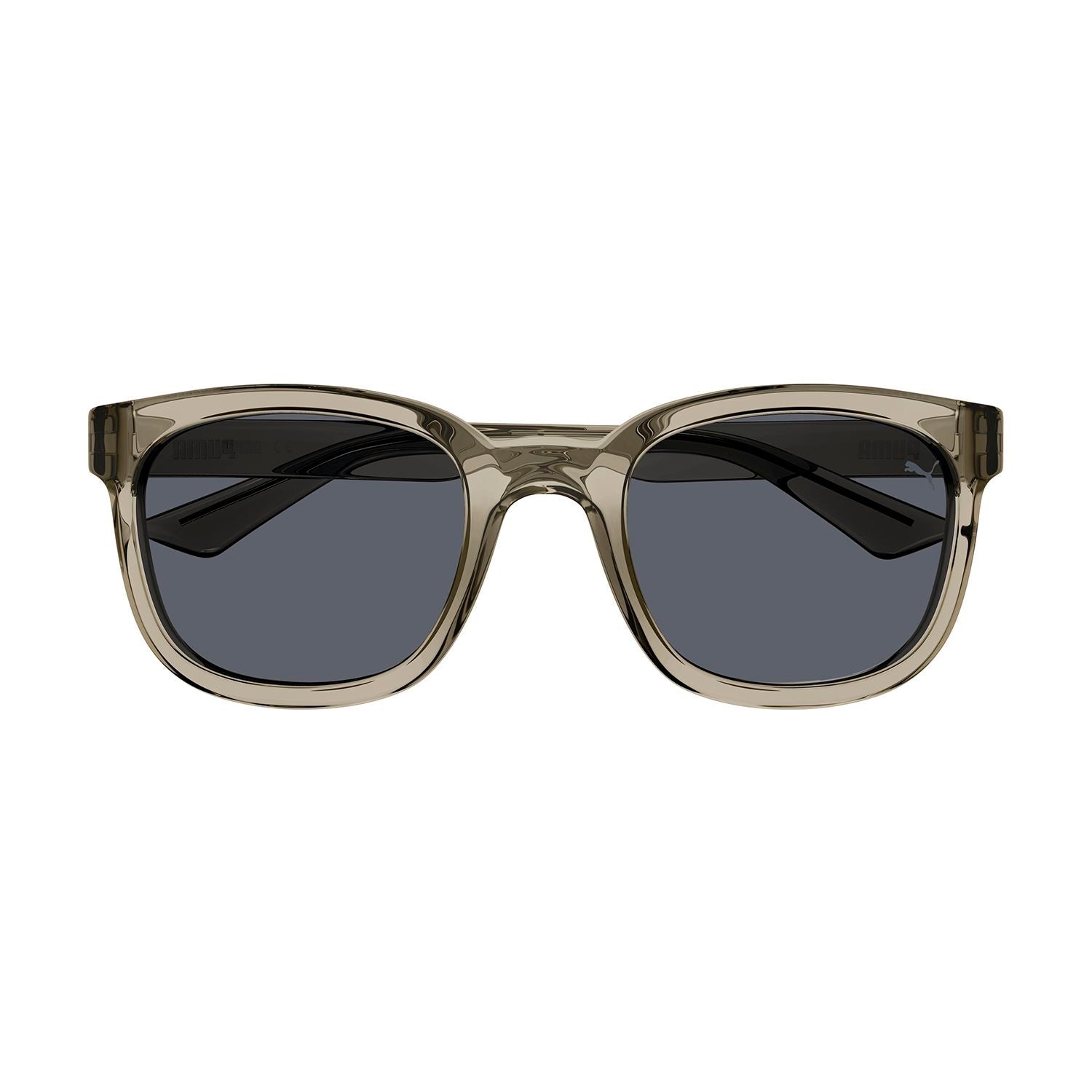 PU0424S Beige recycled injection Sunglasses - Shiny Transparent Sand