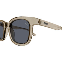 PU0424S Beige recycled injection Sunglasses - Shiny Transparent Sand