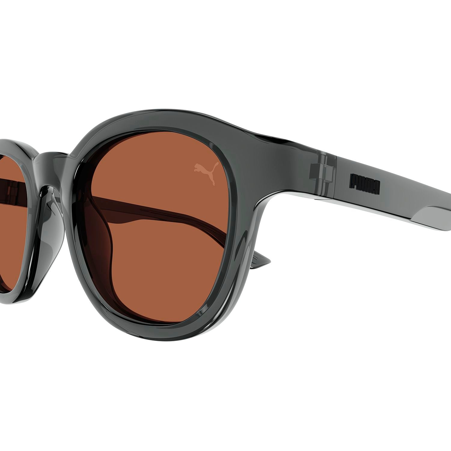PU0422S Grey recycled injection Sunglasses - Shiny Transparent & Pantone Dark Grey