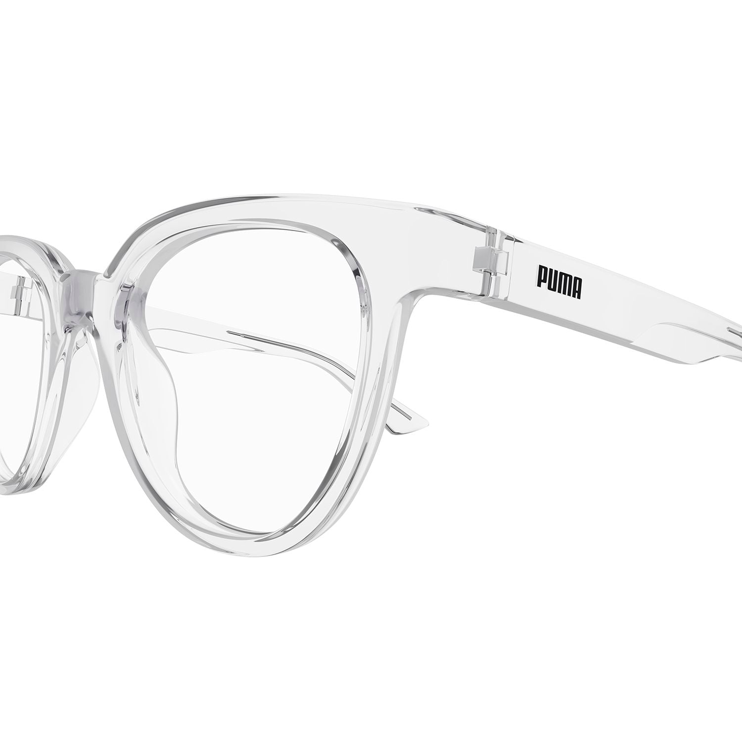 PU0425O Crystal recycled injection Optical Frames - Shiny Crystal
