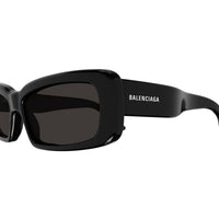 BB0286S Black recycled acetate Sunglasses - Shiny Solid Black