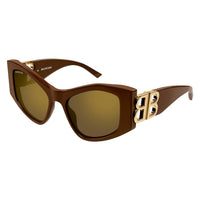 BB0287S Brown recycled acetate Sunglasses - Shiny Solid Brown
