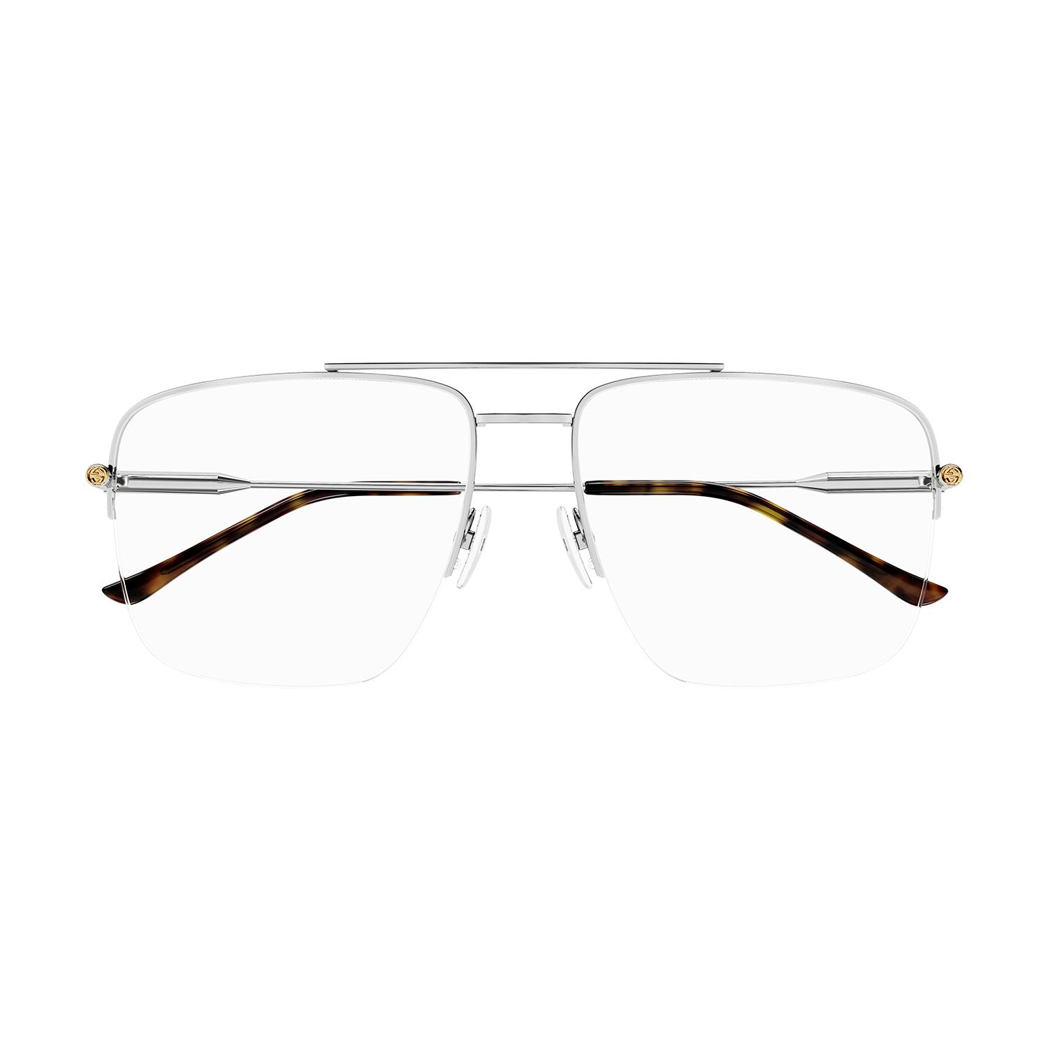 GG1415O Silver metal Optical Frames - Shiny Silver