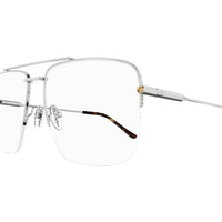 GG1415O Silver metal Optical Frames - Shiny Silver