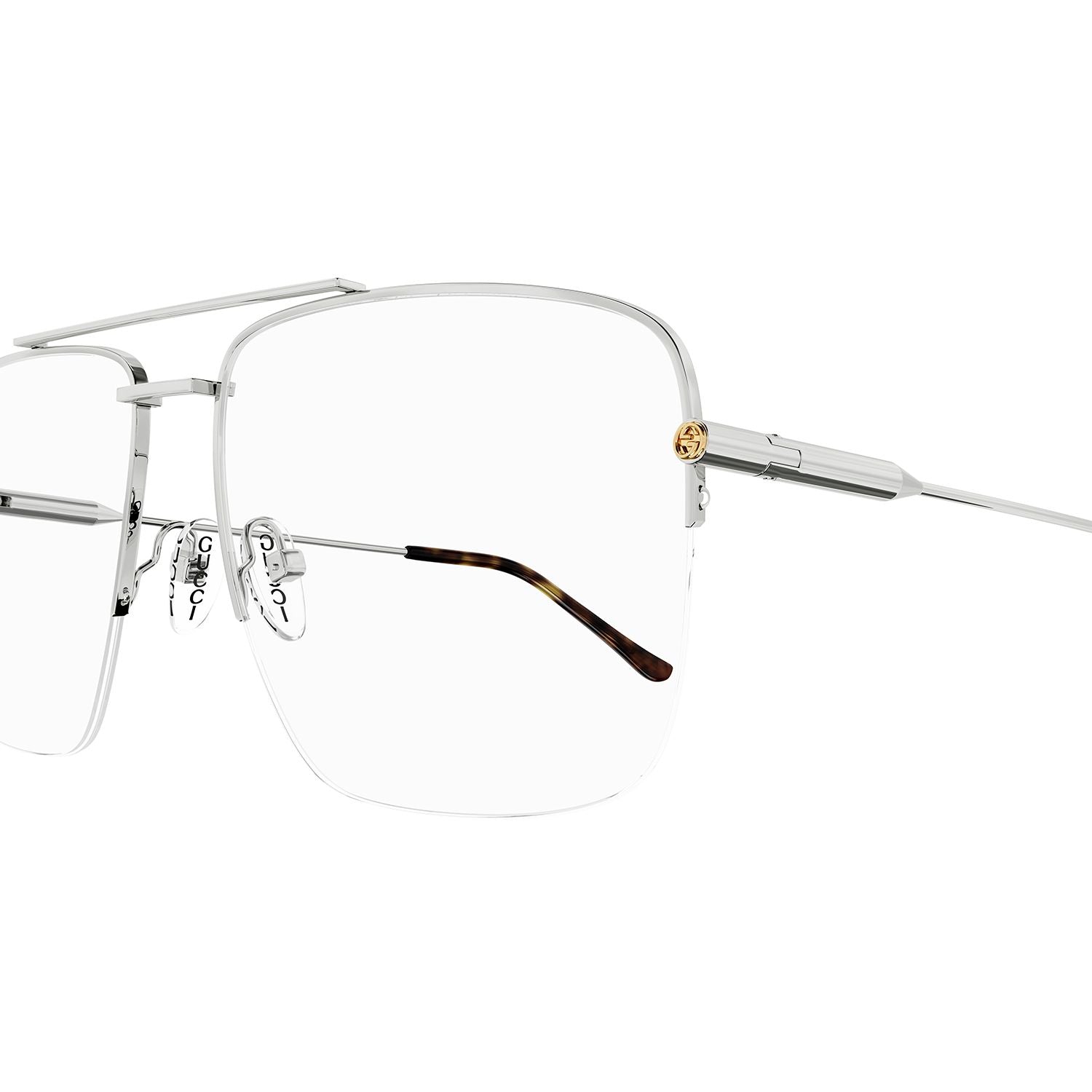 GG1415O Silver metal Optical Frames - Shiny Silver