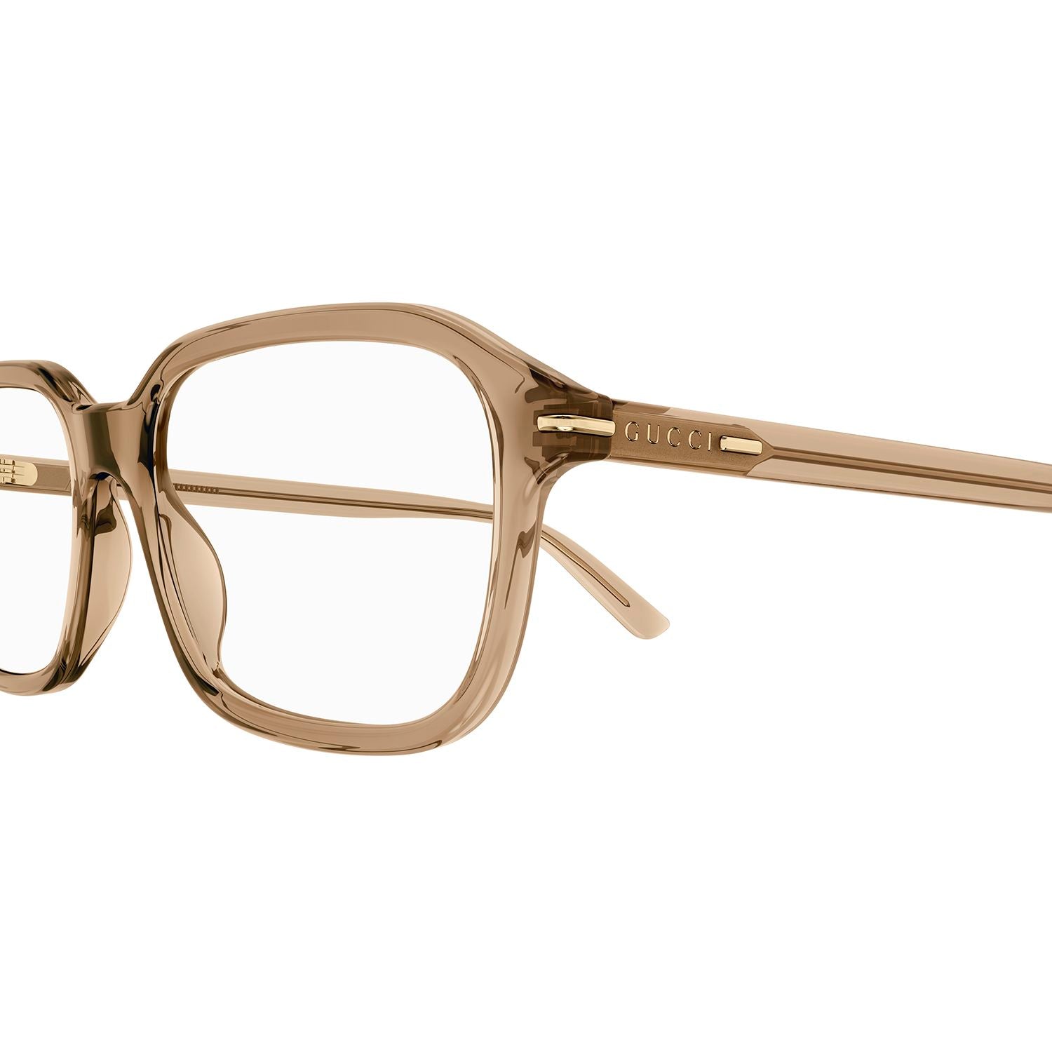 GG1446O Brown recycled acetate Optical Frames - Shiny Transparent Brown