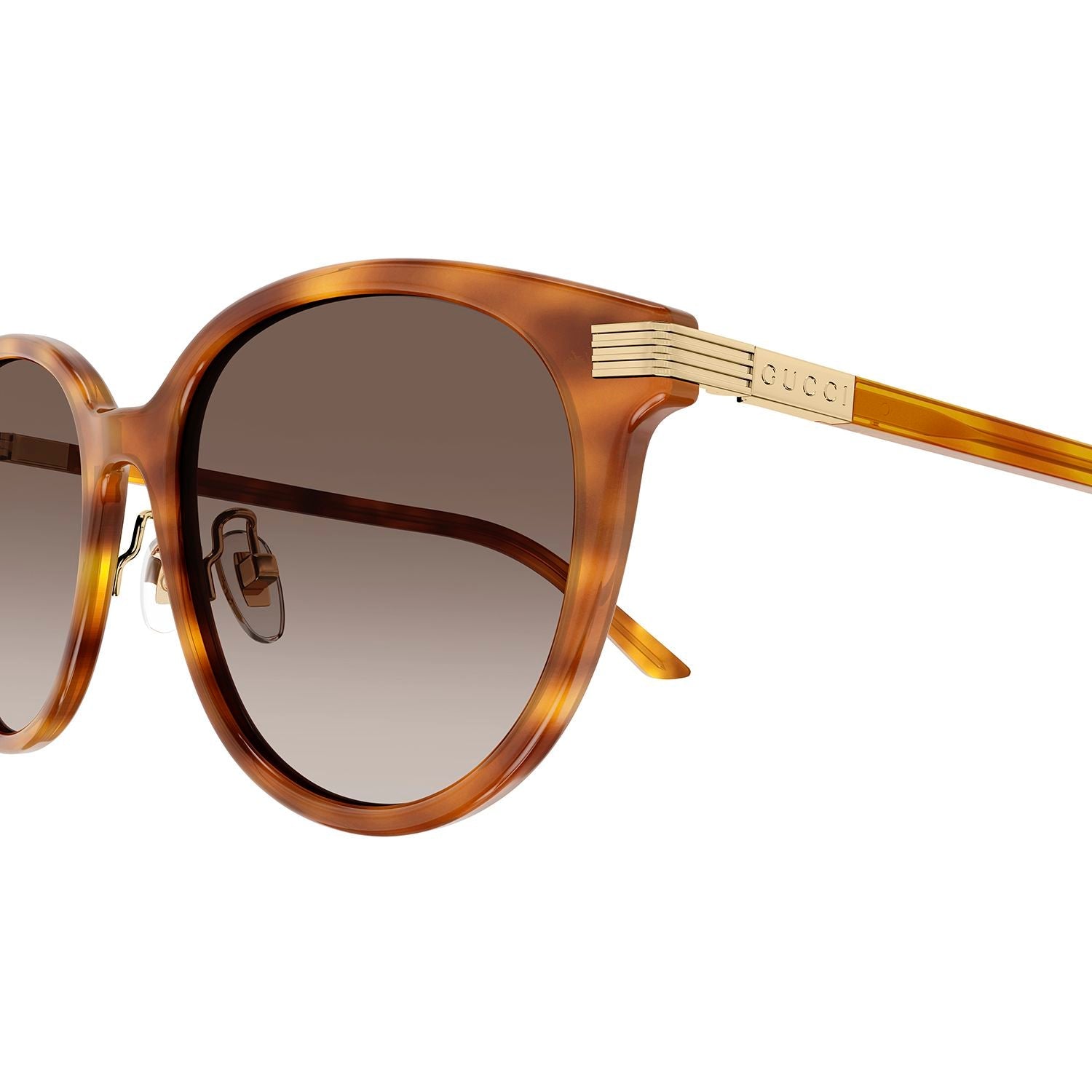 GG1452SK Havana recycled acetate Sunglasses - Shiny Blonde Havana
