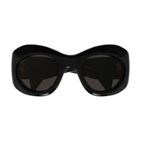 GG1463S Black recycled acetate Sunglasses - Shiny Solid Black