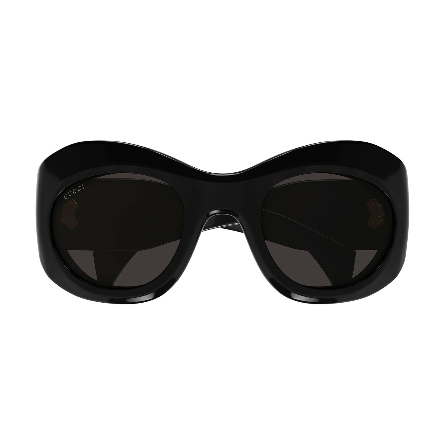 GG1463S Black recycled acetate Sunglasses - Shiny Solid Black