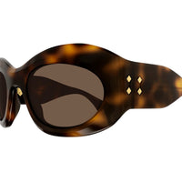 GG1463S Havana recycled acetate Sunglasses - Shiny Medium Havana