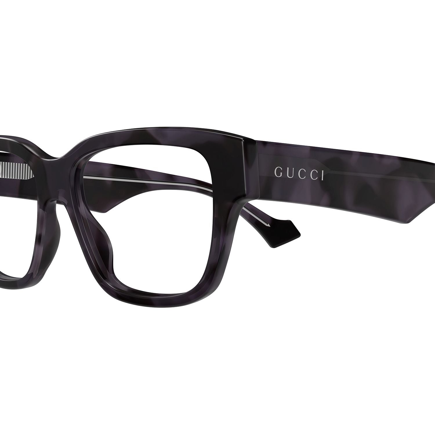 GG1428O Grey recycled acetate Optical Frames - Shiny Opal Grey & Black Havana