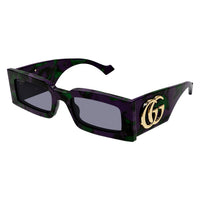 GG1425S Havana recycled acetate Sunglasses - Shiny Purple & Green Havana