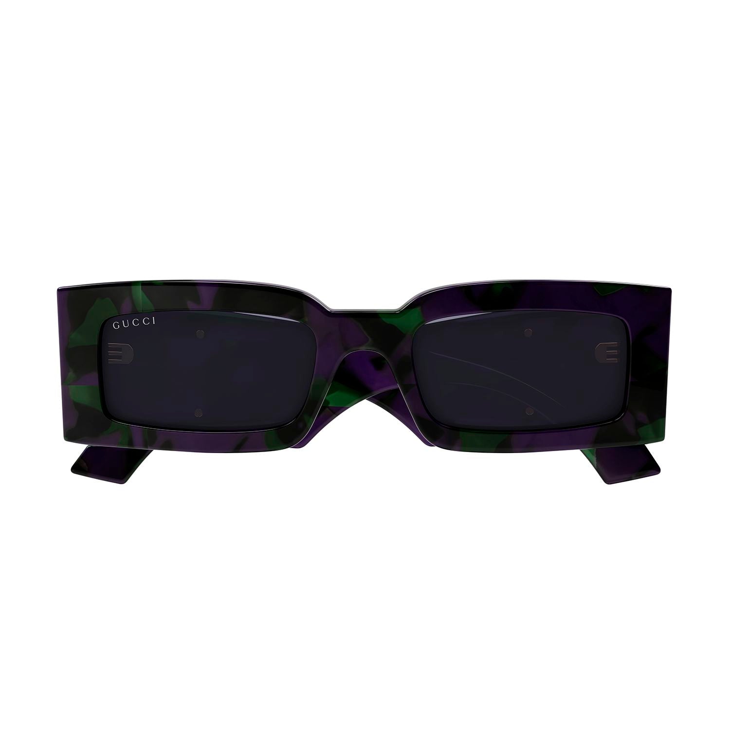 GG1425S Havana recycled acetate Sunglasses - Shiny Purple & Green Havana