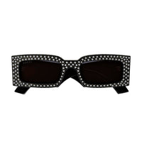 GG1425S Black strass studs & recycled acetate Sunglasses - Shiny Solid Black